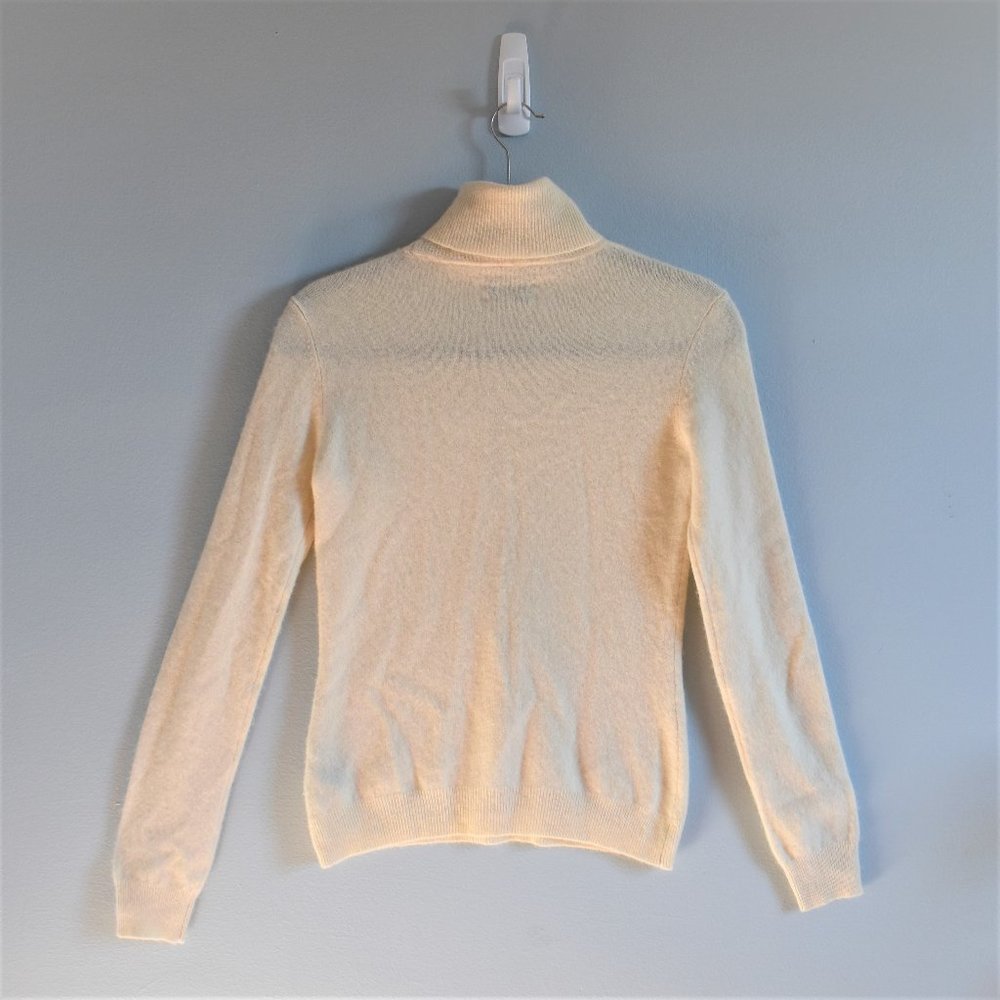 Lauren Ralph Lauren Cream Cashmere Turtleneck Sweater